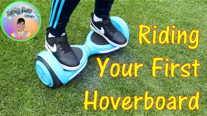How do you ride your hoverboard for the first time?